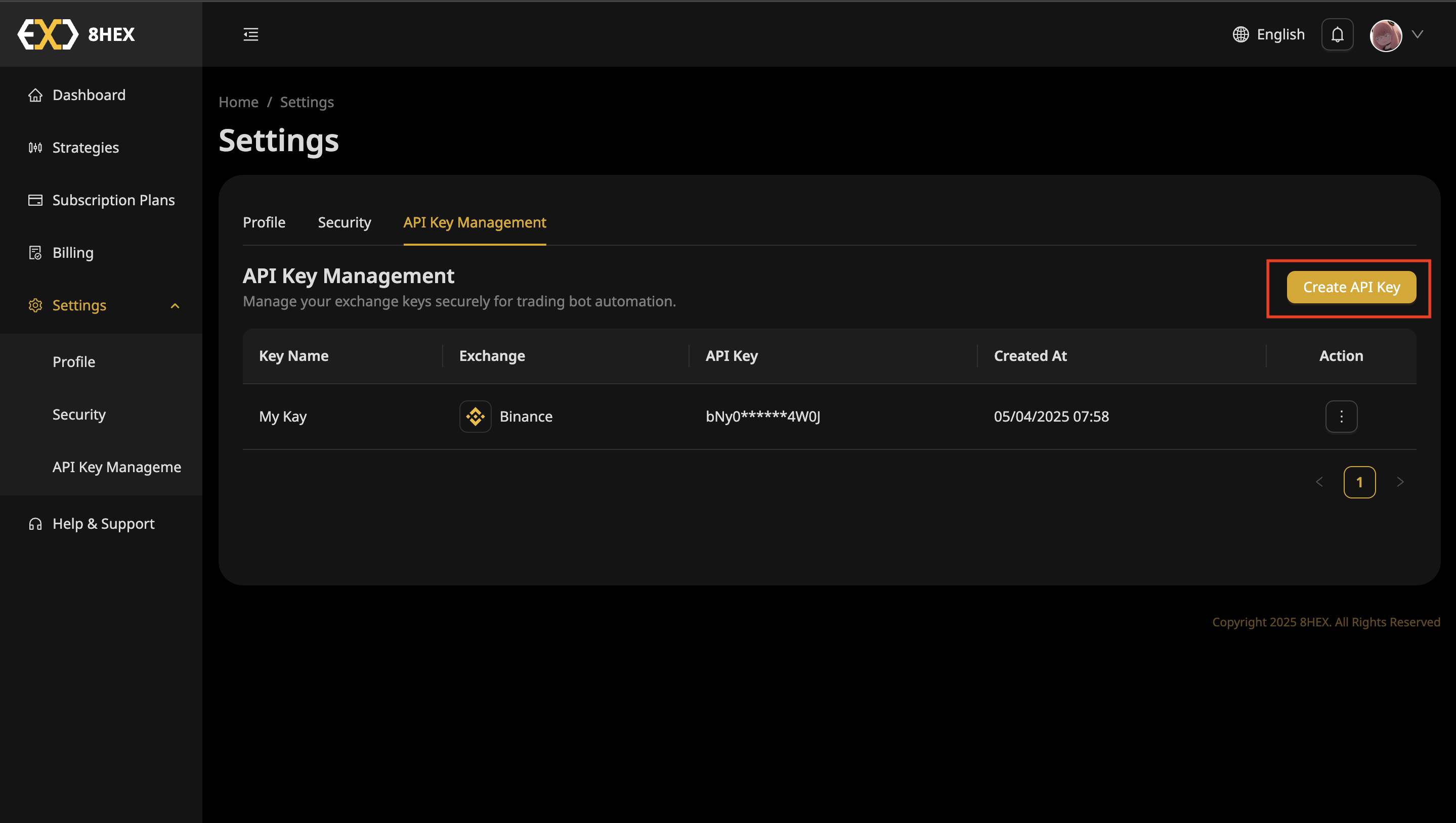 API Key Management