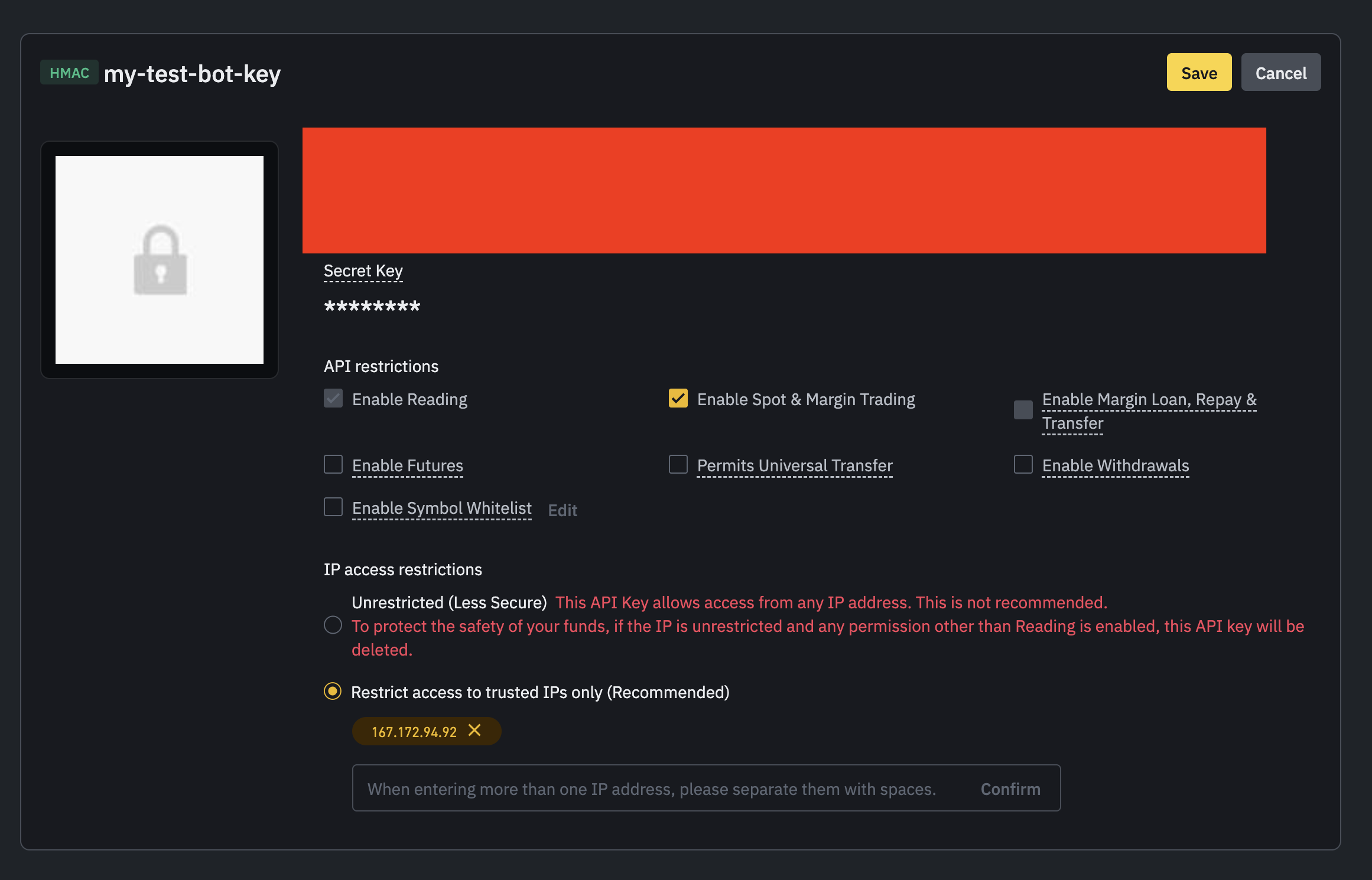Enable Trading Permissions